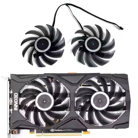 NEW CF-12915S RTX 2060 SUPER GPU FAN，FOR INNO3D GTX 1660 Spuer、1660 TI、RTX 2060 Super Zwarte Goud Ex