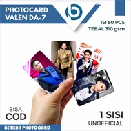 VALEN DA-7 Photocard contains 50 pcs, 1 side