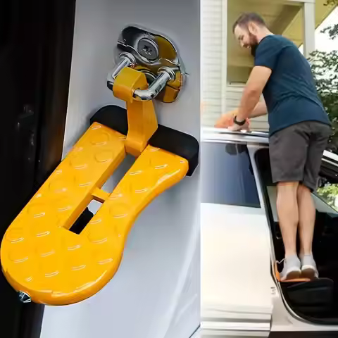 1PC Car assist pedal SUV roof step assist hook car door footboard