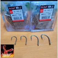 (MADE IN KOREA) 100PCS MATA KAIL STAINLESS STEEL FIRE EAGLE SS 1920 2X STRONG SUPER SHARP POINT HOOK