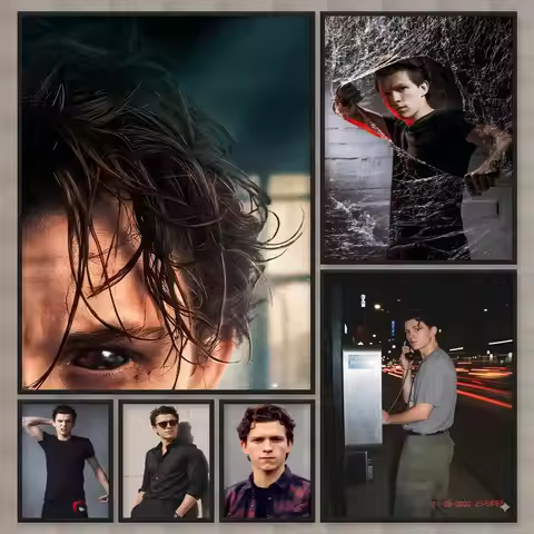 Actor Tom Holland Poster HD Wall Art Home Decor Waterproof Print Bedroom Garage Party Gift