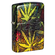 Zippo 46387 反文化融合打火機 – 翻舊銅隱藏自然圖案 (真菌融合設計) 菇．麻葉．五面設計 Zippo 46387 Counter Culture Fusion Lighter