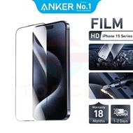 Anker Screen Protector for 15 Pro Max 15 Plus with Frame Installation Friendly Tempered Glass Case 9