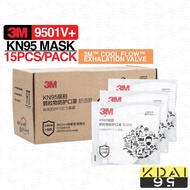 3M 9501V 9505 15pcs 3M VALVE Respirator 3M KN95 MASK PM2.5 3M N95 VALVE 3M N95 MASK MEDICAL MASK 3M 