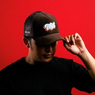 ABSURD | Men's Corduroy Trucker Hat | Chill Brown