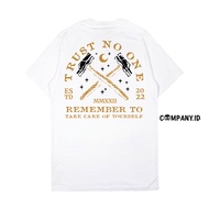 Kaos Company.id Distro Warna Putih Trust no One Palu Hummer Size S M L XL XXL 3XL T-shirt Dewasa Cow