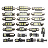 23Pcs T10 5050 Car LED Light Bulb Interior Dome Trunk License Plate Lamps Kit White for Bmw E53 E60 