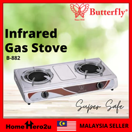 Butterfly Infrared Double Gas Stove Model B-882 / Dapur Gas Butterfly Model B-882 / Butterfly 882 - Homehero2u