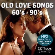 OLD LOVE SONGS 60's - 90's 227Tracks 192kbps Mp3 music CD