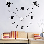 DIY 3D Wall Clock Modern Design Mirror Acrylic Silent Large Clock Home Decor Big Wall Clocks Sticker