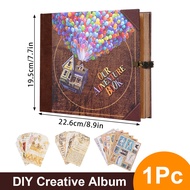 146-page Handmade DIY Photo Album Scrapbook Adventure Book Retro Kraft Paper Photo Album Wedding Ann