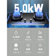 Golden Diamond Crown Large Panel Gas Stove Double Stove Household Large Hole Size Natural Gas Stove 