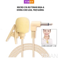Micro Kẹp Áo Có Dây TINAN M08-A Dùng Cho Loa Trợ Giảng Thuyết Trình