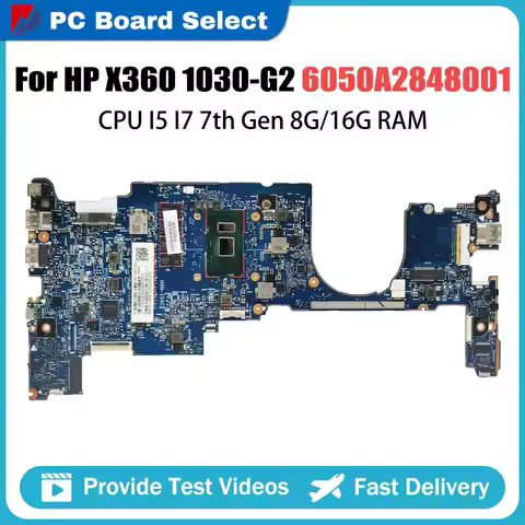 For HP X360 1030 G2 Laptop Motherboard 6050A2848001 i5-7th Gen With RAM 917922-601 L30419-601 Mainbo