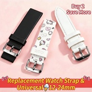 【Only Watch Strap】ZGO Sanrio Watch Strap Silicone/Leather/Nylon Soft Universal Replacement Strap 12-