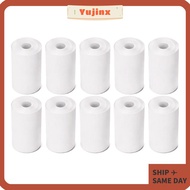 YUJINX 10pcs Receipt Paper Rolls, Thick Material 57mm x 25mm Size Thermal Paper Rolls, White Color P