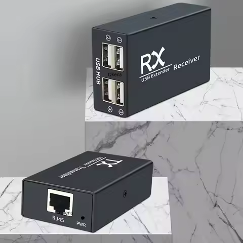 4 Ports USB 2.0 Extender Over Rj45 CAT6 Cable 120M 4 USB Hub Adapter for Laptop PC Peripherals U Dis