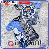 ⭐LOW PRICE⭐ ONE PIECE Retro Collar Baju Viral Thailand Jersey Original MONKEY Luffy Gear 5 Full Sublimation Microfiber Jersey T-shirt Tiktok Ootd Murah Baju Raya