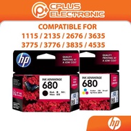 HP 680 Original Ink Advantage Cartridge - Black / Tri-Color for HP Printer 1115 / 2135 / 2776