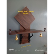 prayer altar / saami MEDAI new design with brass bells. sizeSize H49cm, w 17cm, L 49cm. Indian praye