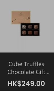 Godiva Cube Truffles Chocolate Gift