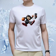 High Quality Aircool Drifit T Shirt For Men Cat Play Basketball Unique Cartoon Design