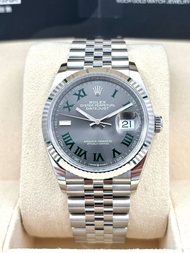 二手 USED  ROLEX 勞力士 DATEJUST 126234 2025年9月 灰色 未打磨 99.9%新 溫布頓面 全套 FULL SET
