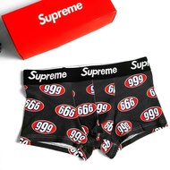 ❉♕ 2 pairs of SUPREME briefs boxer briefs mens cotton mid-waist boxer briefs comfortable breathable