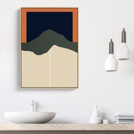 幾何 • 青山/邊櫃擺設/幾何掛畫/青山/日式/北歐風/簡約/竹簾
