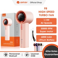 Jamay Portable Fan Strong Wind 199 Gear Wind Speed Turbo Fan AC Fan Digital Display Adjustable High-