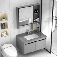 [SG SELLER ] Vanity Cabinet Set Mirror Cabinet Sintered Stone Table Top Bathroom Cabinet With Mirror Toilet Mirror Bathroom Mirror