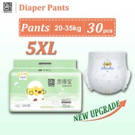 Endebao Baby Diaper 5XL 30 Pieces 25-35kg Disposable Breathable Dry Thin Pull Up Pants XXXXXL