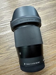 Sigma 16mm f1.4 DC DN for Canon EF-M m3 M6 M50 16 1.4