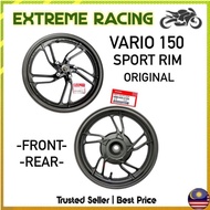 Vario 150 Ori SportRim Front Depan Rear Belakang Sport rim Tyre Roda Rim Tayar Black Original Honda 