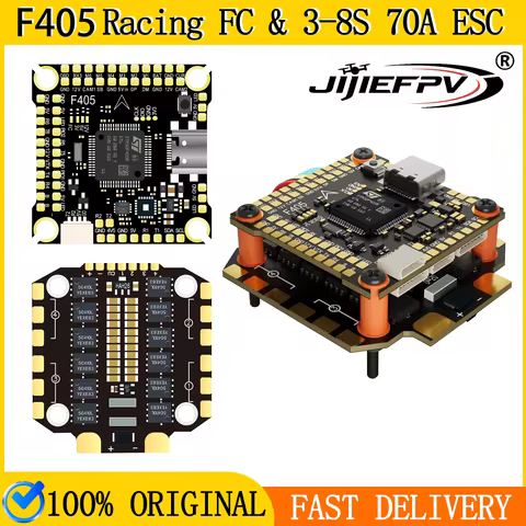 DAKEFPV F405 55A Stack 30.5X30.5mm ICM42688P BLS55A 4in1 ESC 3-6S FC&ESC INav Betaflight Configure