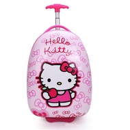 Children Boarding Box Kids Luggage Cute Cartoon 16 Inch Egg Shell Pull Rod Schoolbag For Girls