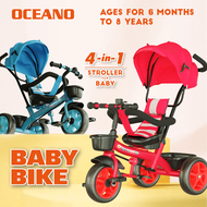 OCEANO Stroller For Baby Girl Bike For Kids Bike For Girls 1 Year To 3 Bike For kids Boy 1 To 3 Stroller Bike For baby