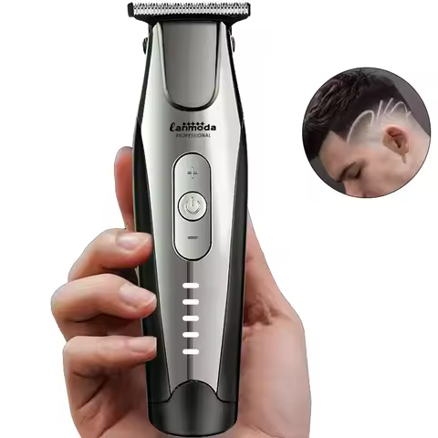 Lanmoda Professional Bald Clipper for Men Barber Electric 0.01 MM Hair Trimmer Type-c Beard Trimmer 