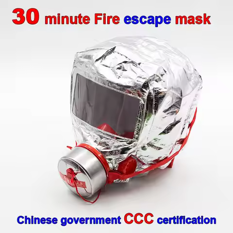 30 minutes Fire escape mask Forced certification Fire respirator gas mask Emergency escape respirato