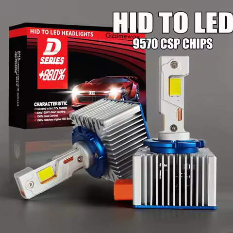 Canbus D1S D3S 4300K LED Headlight D2S D4S D5S D8S Turbo LED Bulb 90000LM 70W 9570 Chip 6000K Car La