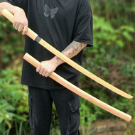 (Lưỡi gỗ dài 1m) Mô hình kiếm gỗ Nhật Bản trưng bày phong thủy cụ tập luyện và cosplay