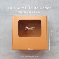 Cake Box Cake Box E-Flute Paper Cake Box Size 22x22x7cm