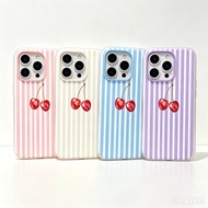 Stripe Casing For Oneplus 12R 13R 10R 11R NORD 5 2 CE 3 4 Lite ACE2 ACE3 Shell Cherry 2 in 1 Anti Fa