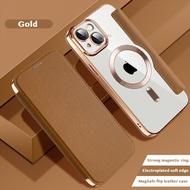 Luxury Wallet Case Magsafe for iPhone 15 Pro Max Plus 14 Pro Max Plus 13 Pro Max 12 Pro Max Dompet T