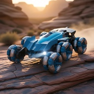 Gesture RC Stunt Car 6WD All-Terrain Off-Road Drift Toy with Mist Spray Light & Deformable Action Ke