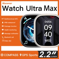 Maxwear watch Ultra max Smart Watch Series 8 sports watch Bluetooth call  monitoring 2.1 inch Bluetooth Call NFC Acess