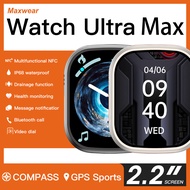 Maxwear watch Ultra max Smart Watch Series 8 sports watch Bluetooth call  monitoring 2.1 inch Blueto