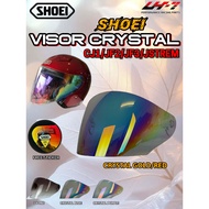 [FREE STICKER SHOEI] CRYSTAL VISOR SHOEI PENUH COP CJ1 JF3 JF2 JSTREAM, JACK API SHOEI Honda JForce 