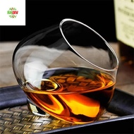 RADIV Cognac Glasses Cup, Rotating Tumbler Irregular Whiskey Wine Glass, Household Transparent Europ