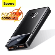 Baseus 20000mAh Power Bank Portable Charger for iPhone External Battery PD Quick Charger Powerbank